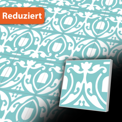 Handgefertigte Zementfliese in 20x20 cm - Bodenfliese