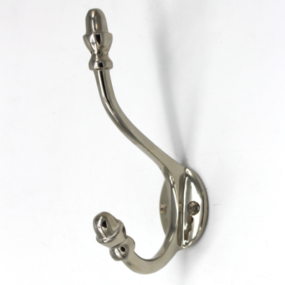 N7819 - Langer-Vintage-Kleiderhaken-Mantelhaken-Gaderobenhaken-Handtuchhaken-antik-nickel-silber-glänzend_5