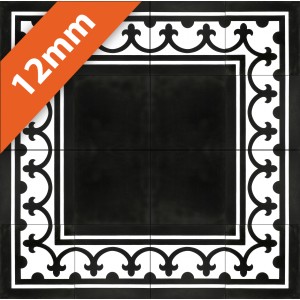 Zementfliesen antik, historischer Baustoff | Retro-Fliesen | Historisch | Design Q12-20X20-F2A-0002-2E14R| Ventano