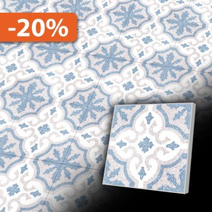 Zementfliesen antik, historischer Baustoff | Retro-Fliesen | Maurisch | Design  Q16-20X20-TF3A-0200 | Ventano