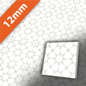 Handgefertigte Zementfliese mit modernem Design in 20x20 cm - geeigent für Badezimmer