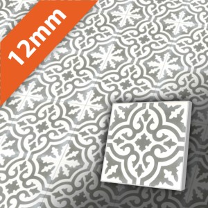 Zementfliesen antik, historischer Baustoff | Retro-Fliesen | Maurisch | Muster V20-200-2-a | Ventano