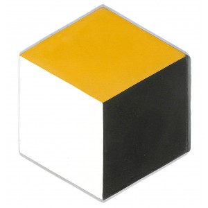 Hexagon Fliese in Gelb 15x15 cm - antiker Baustoff