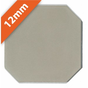 Zementfliese Oktagon im mediterranen Stil Moosgrau 15x15 cm - antiker Baustoff