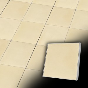 Einfarbige Zementfliese Helle Beige 15x15 cm Helle Beige - Bodenfliese