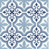 Zementflliesen Kueche blau Jugendstil V15-034-A_5-1