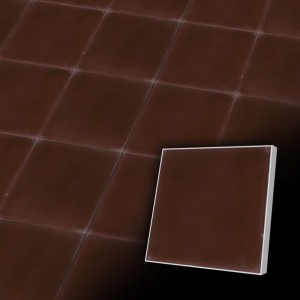 Einfarbige Zementfliese Schokoladenbraun 15x15 cm Schokoladenbraun - geeigent für Badezimmer