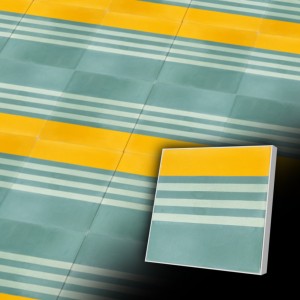 Zementfliesen antik, historischer Baustoff | Muster V20B-058-B | Ventano