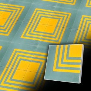 Zementfliesen antik, historischer Baustoff | Muster V20C-058-C | Ventano