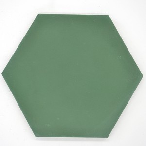 Handgefertigte Zementfliese Sechseck in 20x20 cm - antiker Baustoff