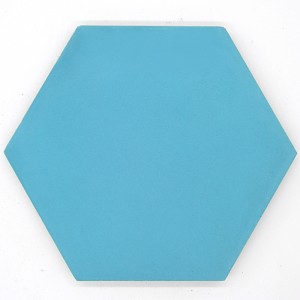 Zementfliese Hexagon Hellem Türkisblau 20x20 cm Hellem Türkisblau - antiker Baustoff