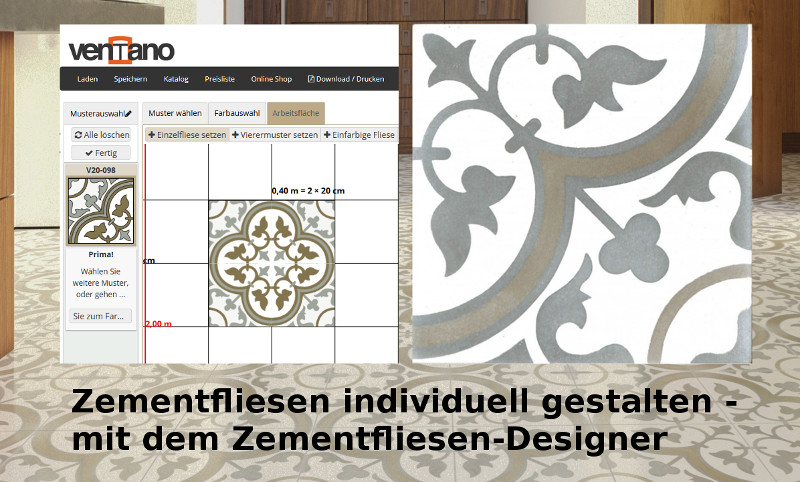 Zementfliesen-Designer Online